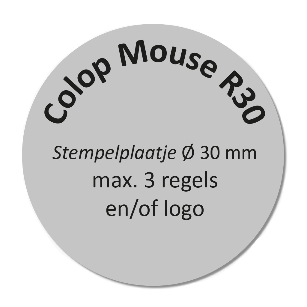 Stempelplaatje Colop Stamp Mouse R30
