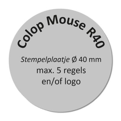 Stempelplaatje Stamp Mouse R40