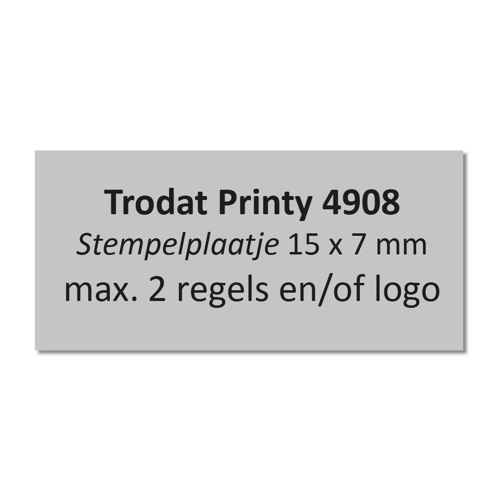 Stempelplaatje Trodat Printy 4908