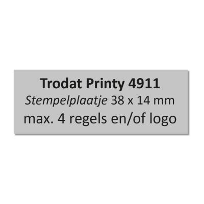 Stempelplaatje Trodat Printy 4911