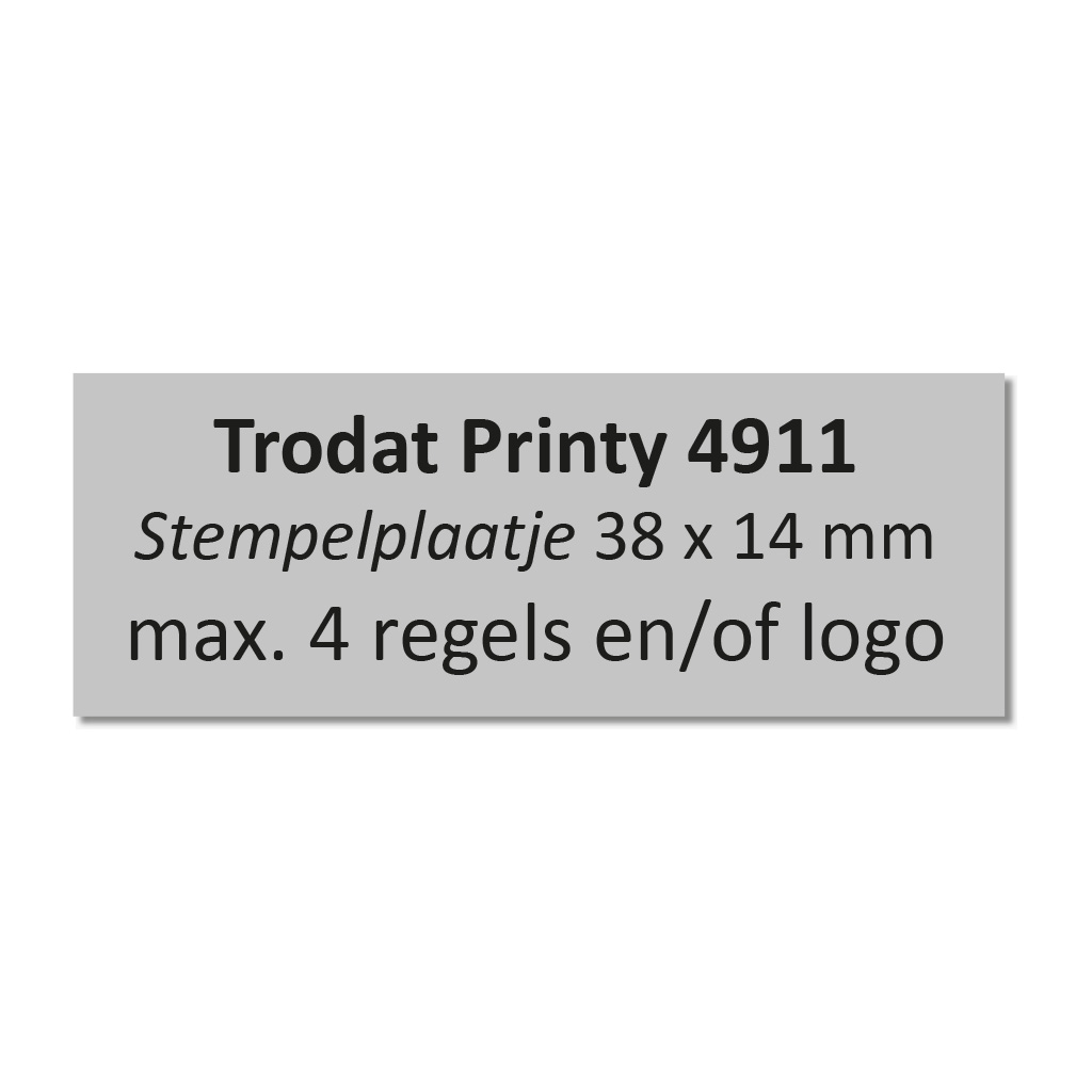 Stempelplaatje Trodat Printy 4911