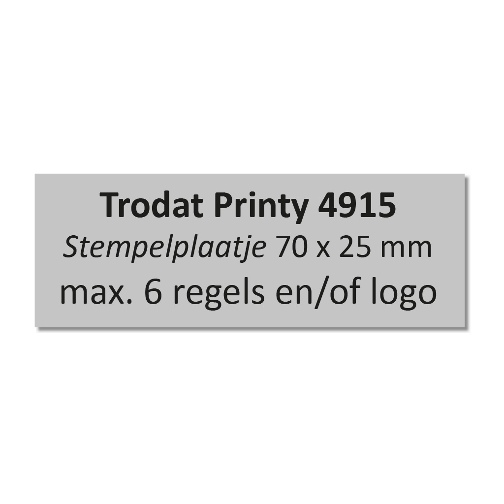 Stempelplaatje Trodat Printy 4915