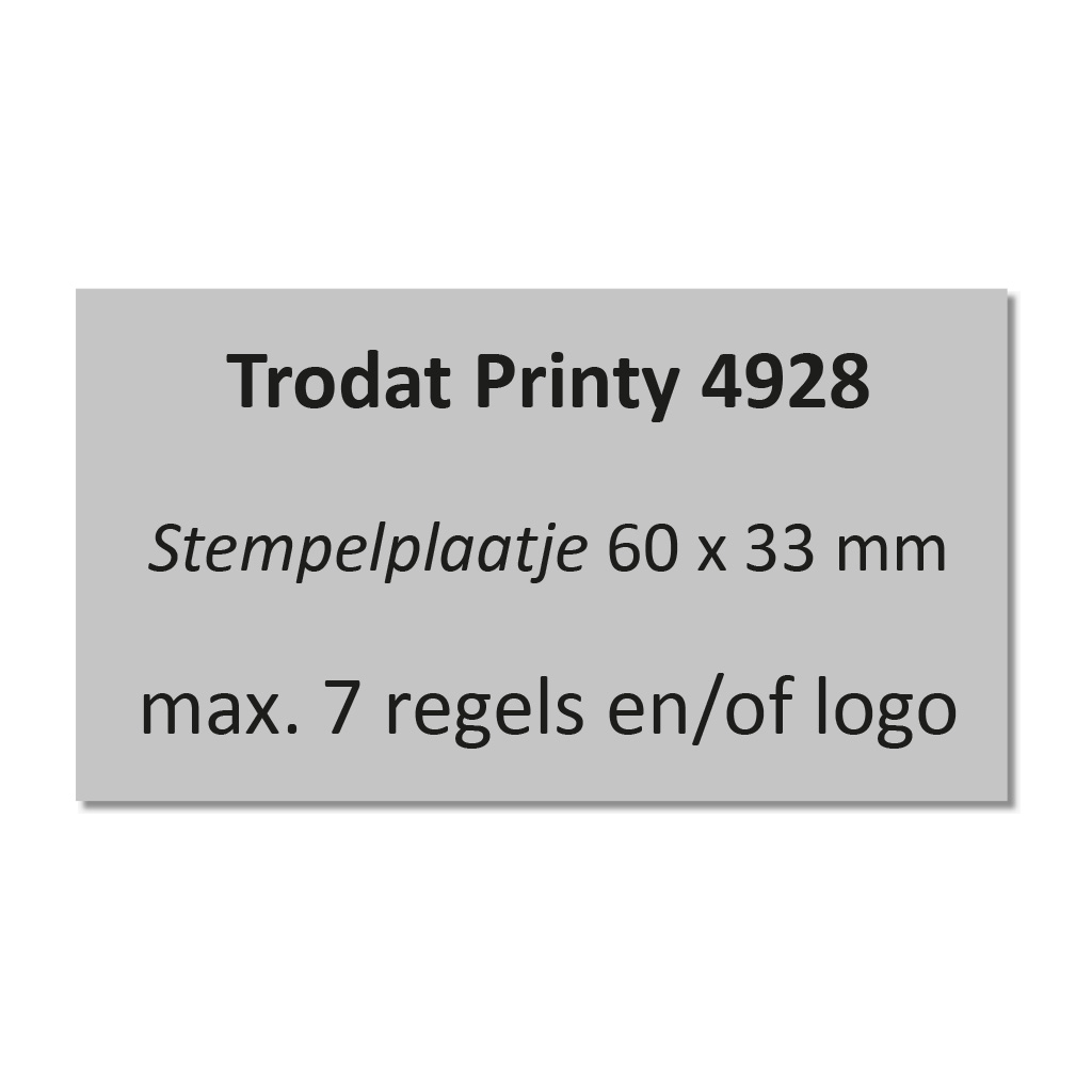 Stempelplaatje Trodat Printy 4928