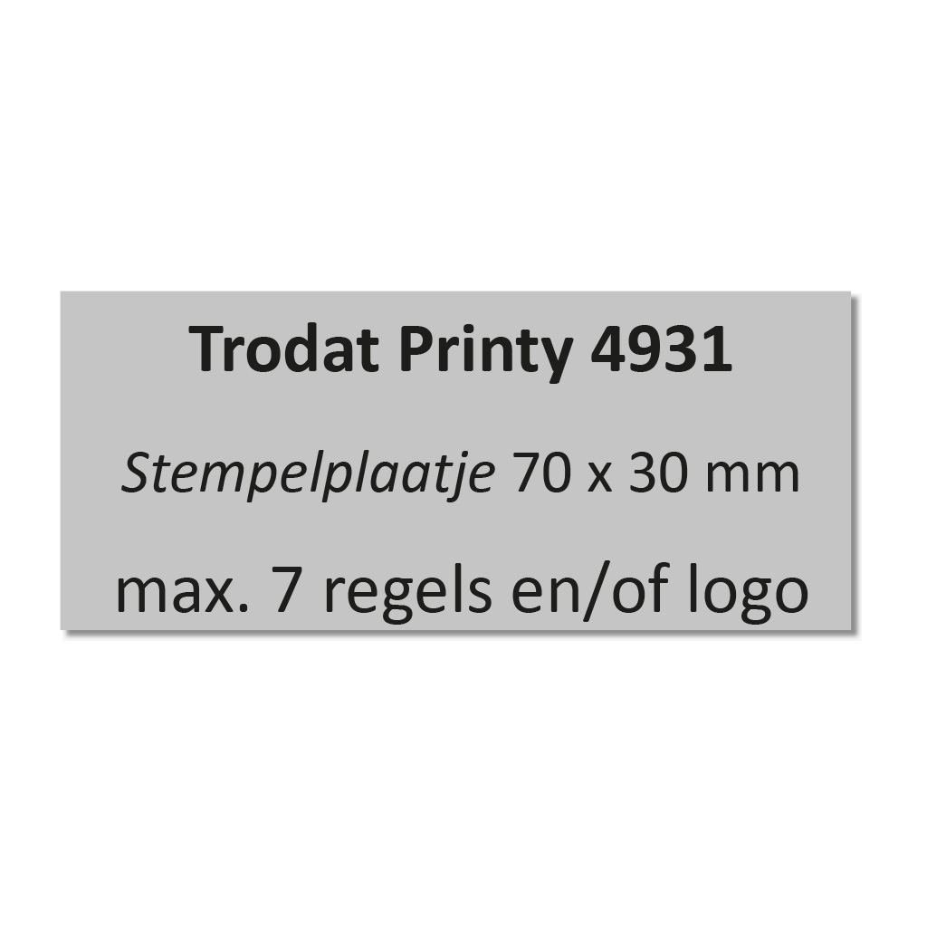 Stempelplaat Trodat Printy 4931