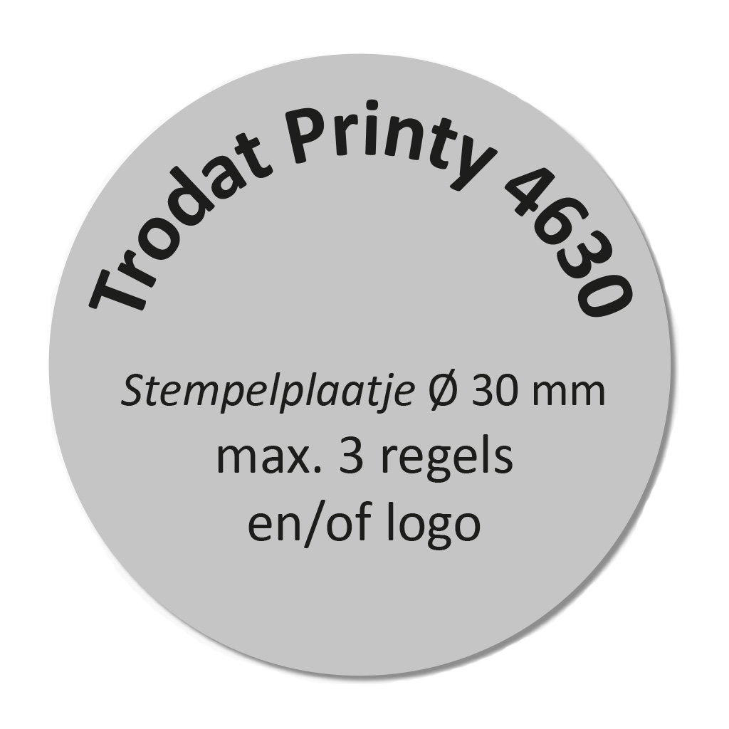 Stempelplaatje Trodat Printy 4630