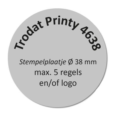 Tekstplaatje Trodat Printy 4638