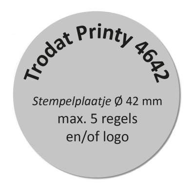 Tekstplaatje Trodat Printy 4642