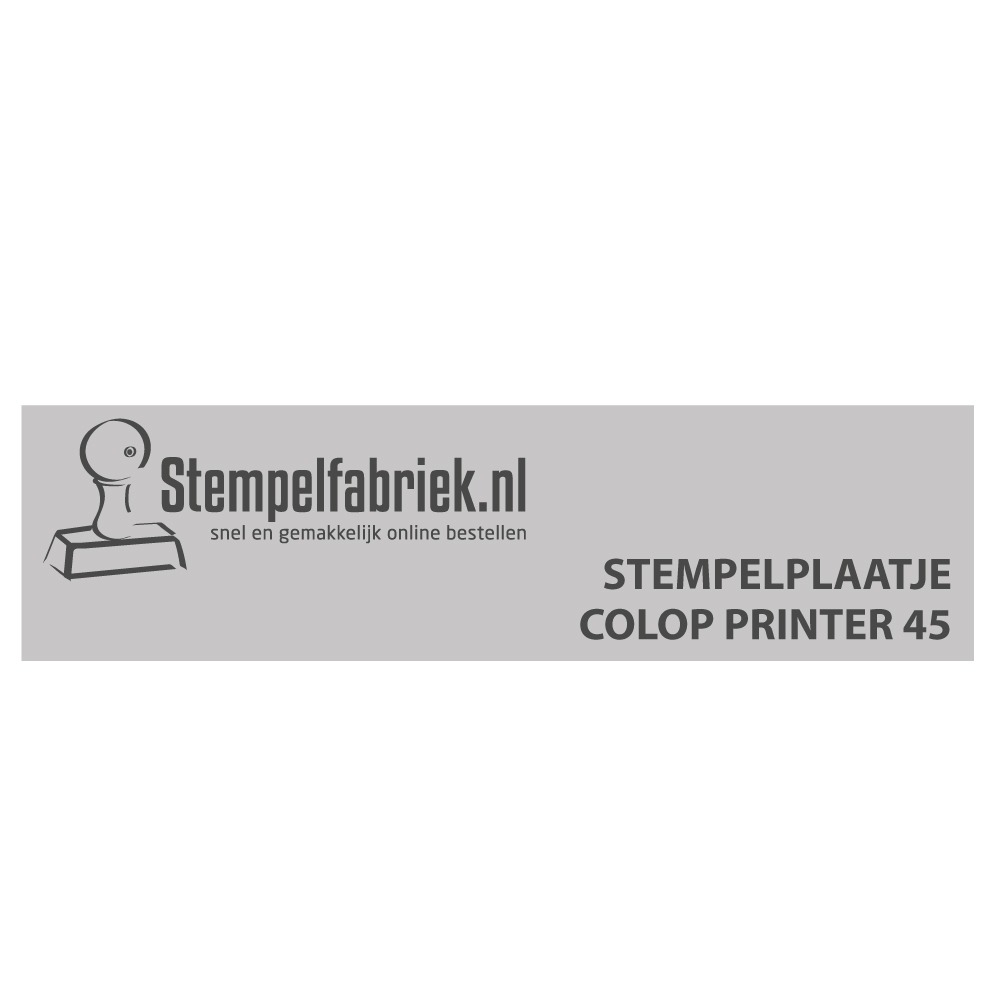 Stempelplaatje Colop Printer 45 | Stempelfabriek.nl